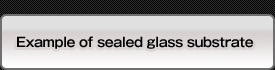 Example of sealed glass substrate